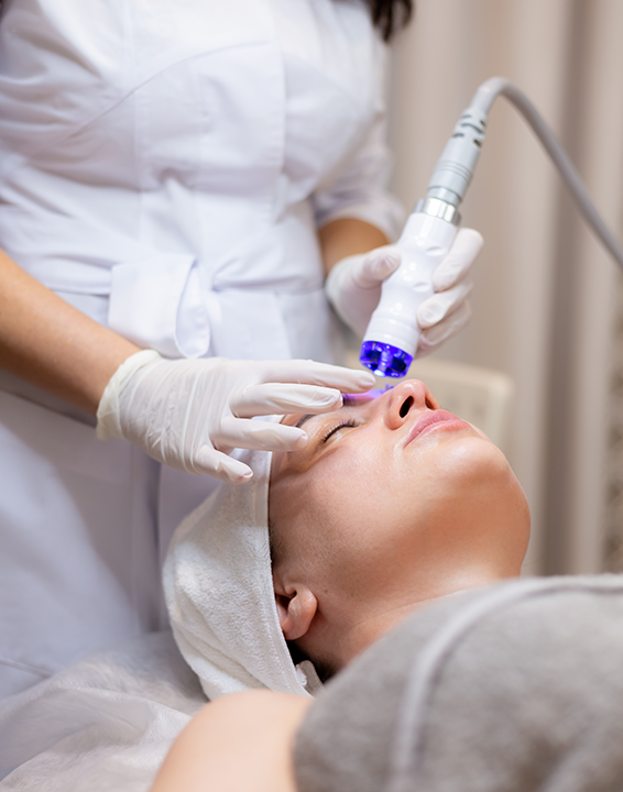 Laser facial treatment
